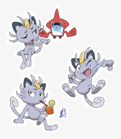 I Recently Realized I Absolutely Love Alola Meowth - Meowth X Alolan Meowth, HD Png Download, Free Download