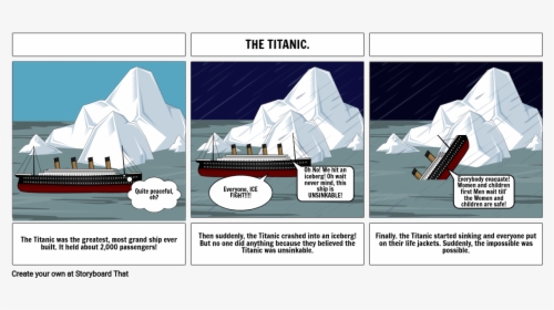 Titanic Hiting Iceburge Night To Remember, HD Png Download, Free Download