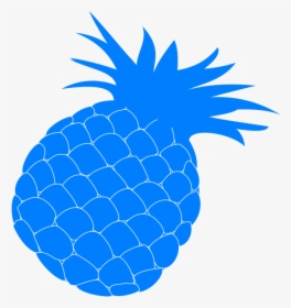 Blue Pineapple Clip Art, HD Png Download, Free Download