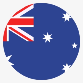 Australian Flag Round - United Australia New Zealand Flag, HD Png Download, Free Download