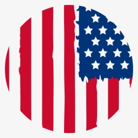 Us Flag Png Round, Transparent Png, Free Download
