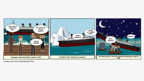 Titanic Comic Strip, HD Png Download, Free Download