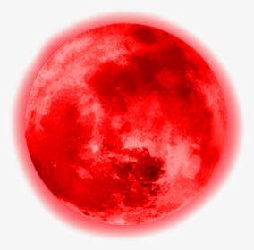 Circle Red Moon Glowing Glowingmoon Cute Aesthetic - Transparent Blood Moon Png, Png Download, Free Download