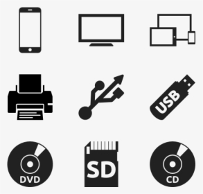 Computer Port Symbols Font, HD Png Download, Free Download