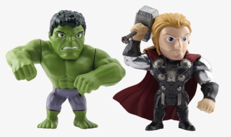 Marvel Hulk Jada Toys Metal Die Cast Figures Age Of - Thor And Hulk Metal Diecast, HD Png Download, Free Download