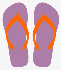 Flip-flops Png - Purple Flip Flop Clip Art, Transparent Png, Free Download