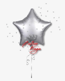 Satin Luxe Platinum Star - Png Balloon Star Silver, Transparent Png, Free Download