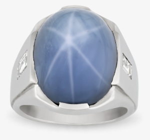 Cabochon Star Sapphire Ring, - Titanium Ring, HD Png Download, Free Download