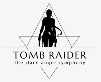 Dark Logo - Tomb Raider Black And White, HD Png Download, Free Download