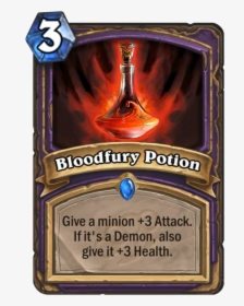 Potion 1png - Bloodfury Potion - Hearthstone Card - - Hearthstone Bloodfury Potion, Transparent Png, Free Download