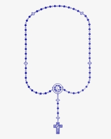 File - Rosary-blue - Blue Rosary Clip Art, HD Png Download, Free Download