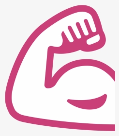 Muscle Emoji Png - ايموجي عضلات, Transparent Png, Free Download
