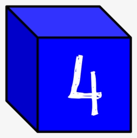 Number Block, Four, 4, Blue - Blue, HD Png Download, Free Download