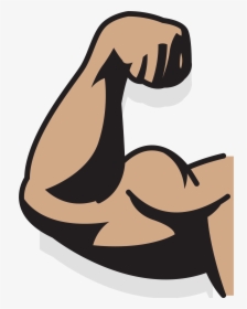 Clip Art Collection Of Free Drawing - Cartoon Muscle Arm Transparent, HD Png Download, Free Download