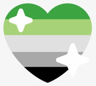 Aromantic Flag Emoji Heart, HD Png Download, Free Download