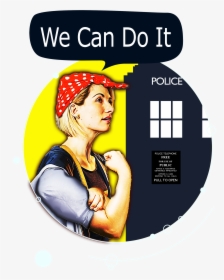 Jodie Whittaker As Rosie The Riveter Available From - Poster, HD Png Download, Free Download