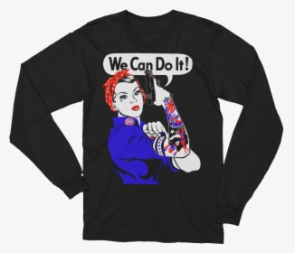 Rosie The Riveter Long Sleeve - Eat Like A Beast, HD Png Download, Free Download