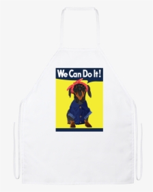Dachshund Rosie The Riveter Apron"  Class= - Rosie The Riveter, HD Png Download, Free Download