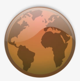 Earth Clipart Orange Transparent - Brown Earth Png, Png Download, Free Download