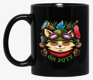 Teemo On Duty Lol Mug - Baby Groot Hug Jack Daniels, HD Png Download, Free Download