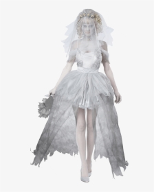 Zombie Bride Transparent Image Halloween Images - Addams Family Bride Ancestor, HD Png Download, Free Download