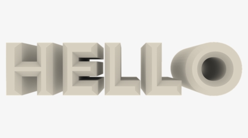 Hello, 3d Text, 3d, Artwork, Transparent Background - Tissue Paper, HD Png Download, Free Download