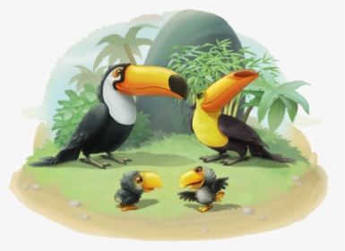 Township Wiki - Baby Toucan And Mom, HD Png Download, Free Download