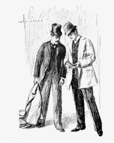 Memoirs Of Sherlock Holmes 1894 Burt - Original Illustration Sherlock Holmes, HD Png Download, Free Download