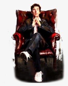 Sherlock Sitting, HD Png Download, Free Download