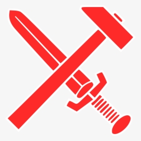 Hammer And Sword Clip Arts - Hammer And Sword Png, Transparent Png, Free Download