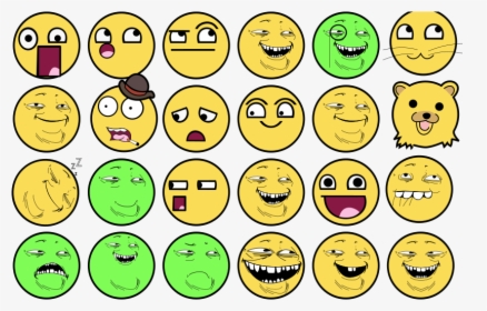 Troll Face Color - Yellow Smiley Troll Face, HD Png Download, Free Download