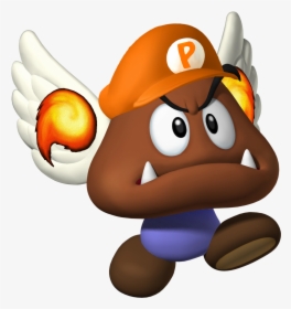 Mario Paragoomba - Evil Flying Mushroom Mario, HD Png Download, Free Download