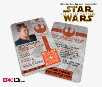 Star Wars Tfa Inspired - Star Wars Identification Card, HD Png Download, Free Download