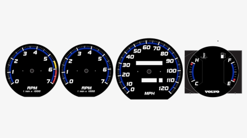 100 [ Volvo Logo Png ] - Volvo 240 Aftermarket Instrument Cluster, Transparent Png, Free Download