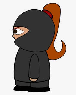 Character - Girl Ninja Cartoon Clipart, HD Png Download, Free Download