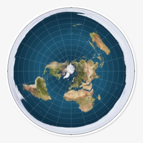 Flat Earth Society World Map - Flat Earth Map, HD Png Download, Free Download