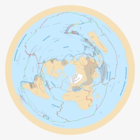 Clip Art Tectonic Plates I Am - Flat Earth Map With Tectonic Plates, HD Png Download, Free Download
