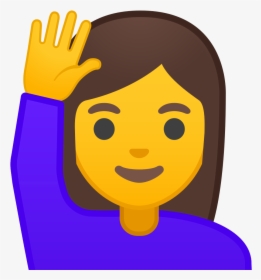 Woman Raising Hand Icon - Raising Hand Icon, HD Png Download, Free Download
