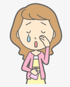 Face Person Human - Lady Crying Clipart, HD Png Download, Free Download