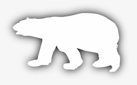 Polar Bear Clip Arts - Arctic Polar Bear Silhouette, HD Png Download, Free Download