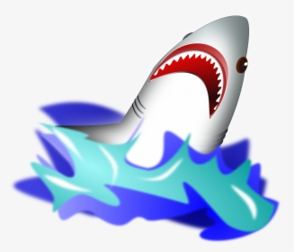 Shark, Attack, Wave, Danger, Dangerous, Ocean, Fish - Shark In Water Clipart, HD Png Download, Free Download