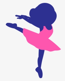 Transparent Children Silhouette Png - Child Ballerina Silhouette Pink, Png Download, Free Download