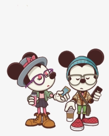 Collection Of Free Tumblr - Hipster Mickey, HD Png Download, Free Download