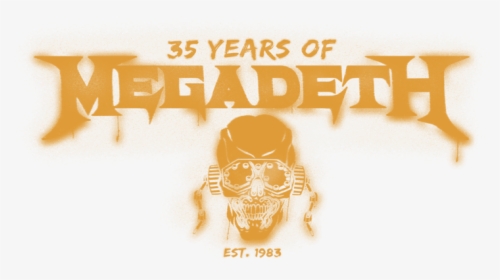 Megadeth Logo Png - Megadeth 35 Years Png, Transparent Png, Free Download