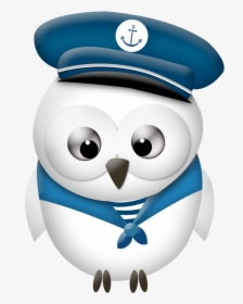 Nautical Sailor Owl * - Sailor Owl Clipart, HD Png Download, Free Download
