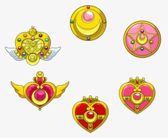 Image By Pawpaanparavi - Sailor Moon All Brooches, HD Png Download, Free Download
