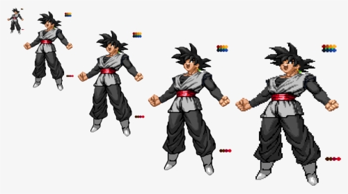 Custom Black Goku Sprite - Goku Black Sprite Sheet, HD Png Download, Free Download