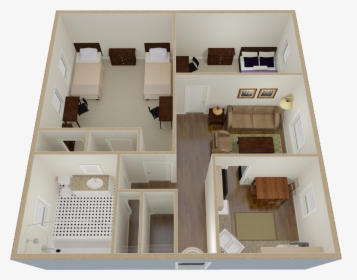 Towson Two Bedroom With Eat In Kitchen And One Bath - Residence Tower Towson Layout, HD Png Download, Free Download