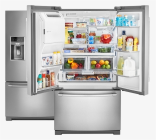 Maytag French Door Refrigerator With Doors Open And - Maytag Mft2772hez, HD Png Download, Free Download
