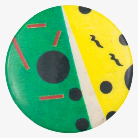 Green And Yellow Abstract Art Button Museum - Circle, HD Png Download, Free Download